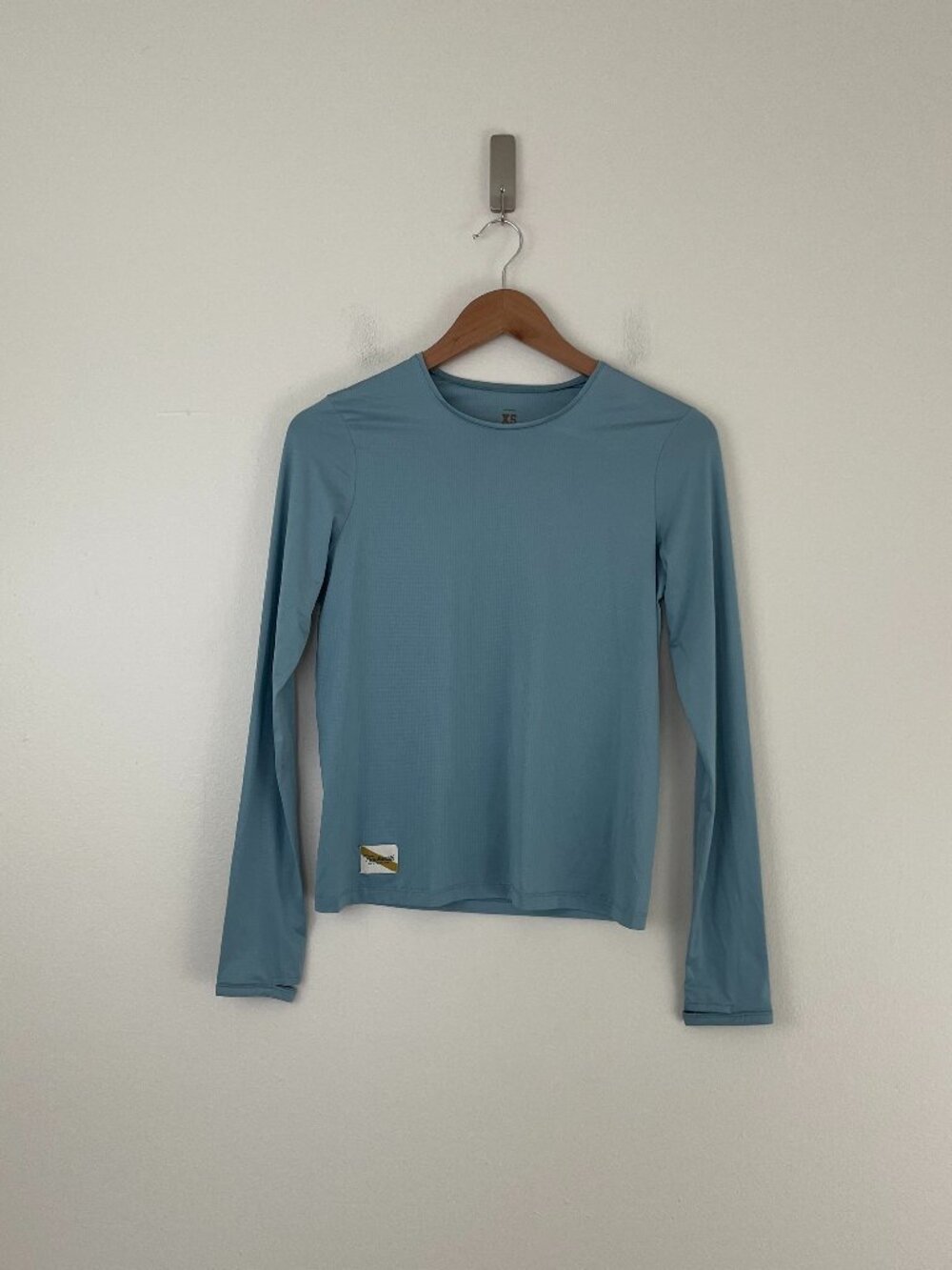 Tracksmith Twilight Blue Long Sleeve Running T-Shirt Size XS